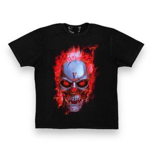Vlone Skully Red Flame Tee